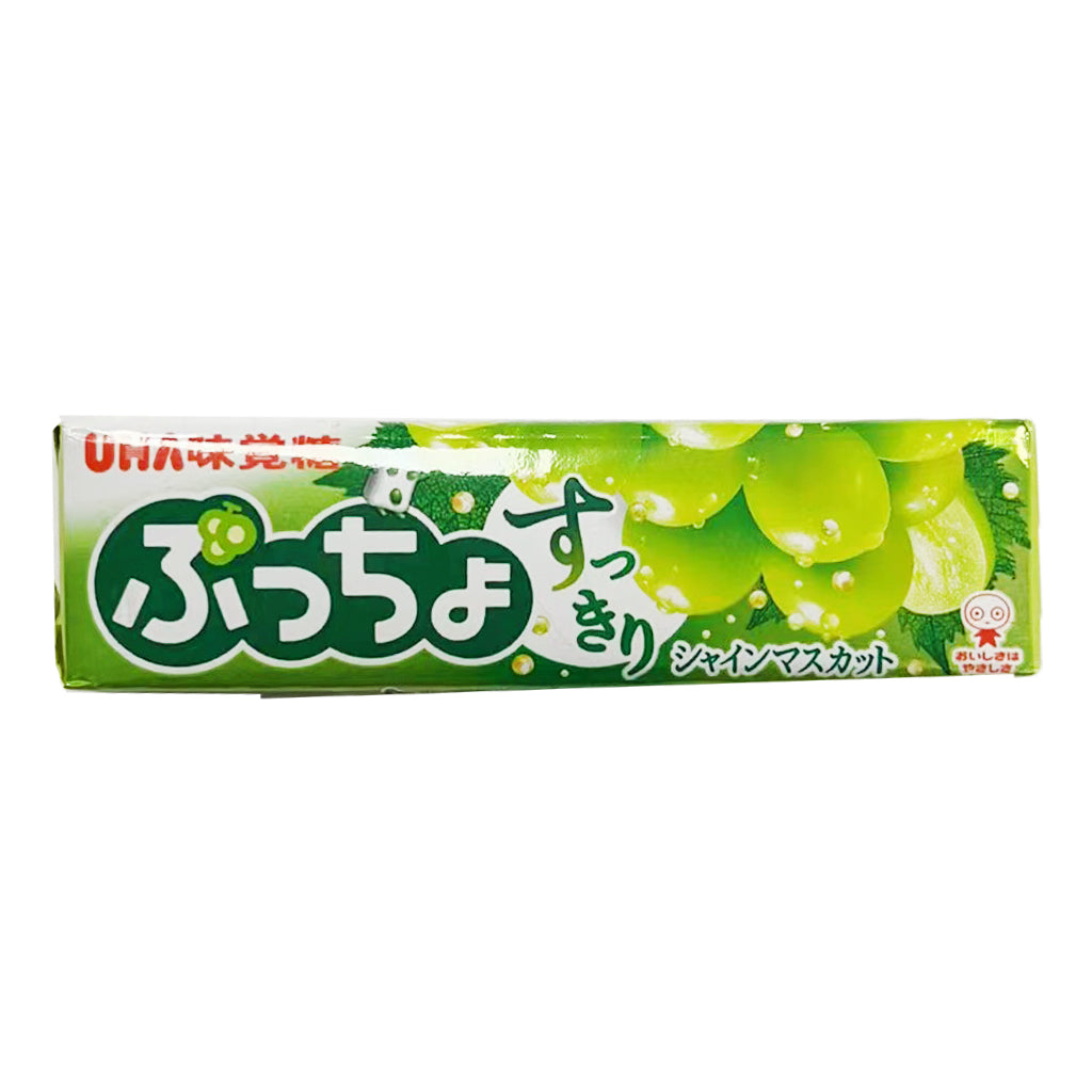 UHA Puccho Chewing Candy Shine Muscat Flavour 50g ~ UHA 味觉糖 爵香葡萄味软糖 50g