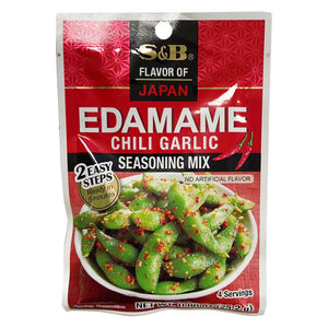 S&B Edamame Seasoning  Chili Garlic 24g ~ S&B 枝豆调味粉 蒜香辣椒味 24g