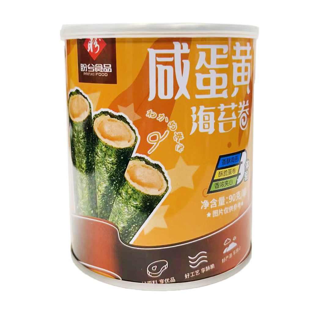 Panxi Food Seaweed Roll Salted Egg Yolk Flavour 90g ~ 盼兮咸蛋黃海苔卷 90g