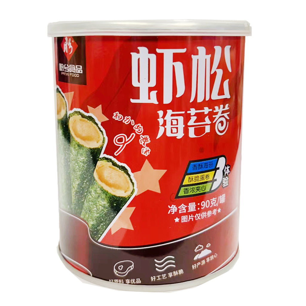 Panxi Food Seaweed Roll Shrimp Flavour 90g ~ 盼兮蝦鬆海苔卷 90g