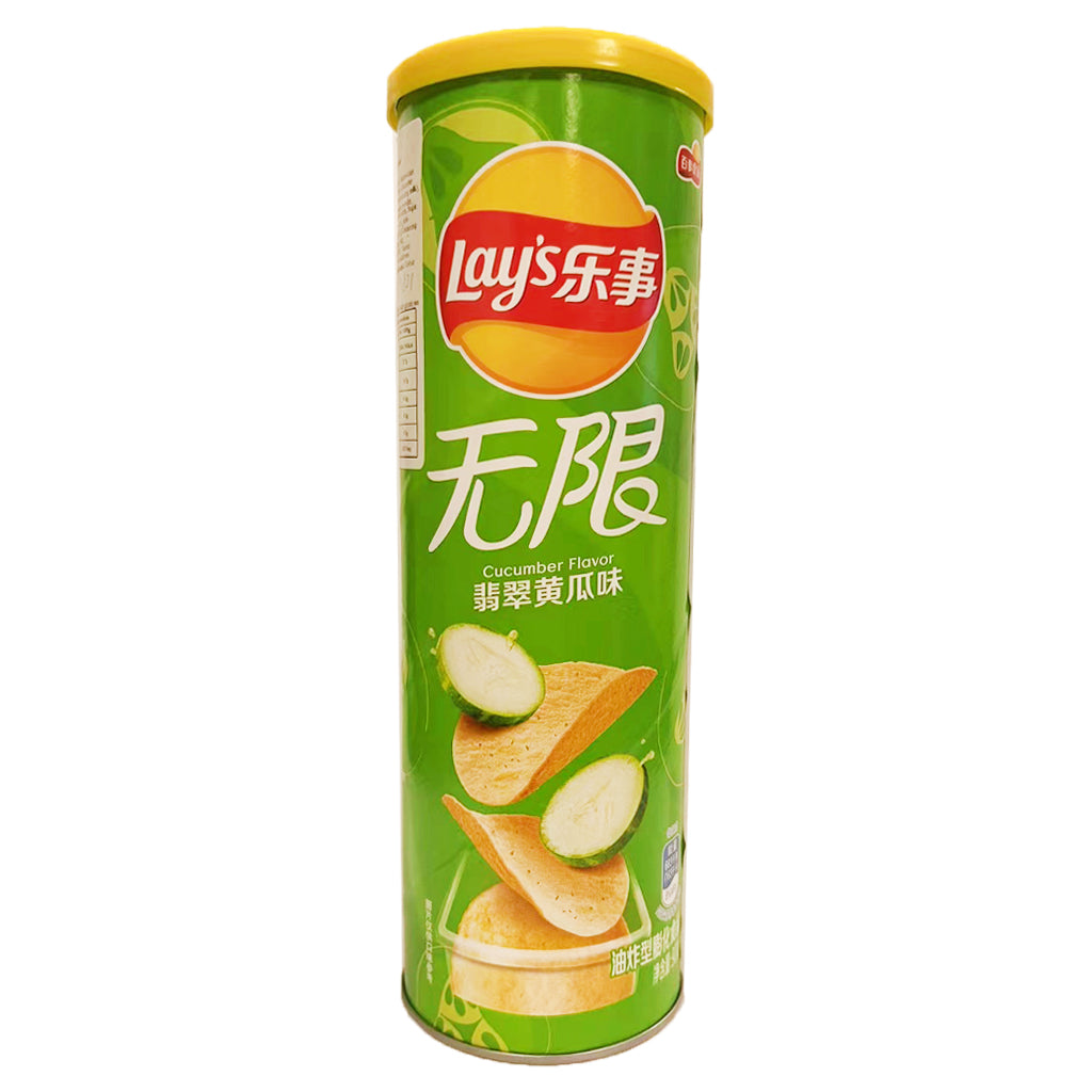 Lay's Potato Chips Cucumber Flavor 90g ~ 乐事 翡翠黃瓜味 90g