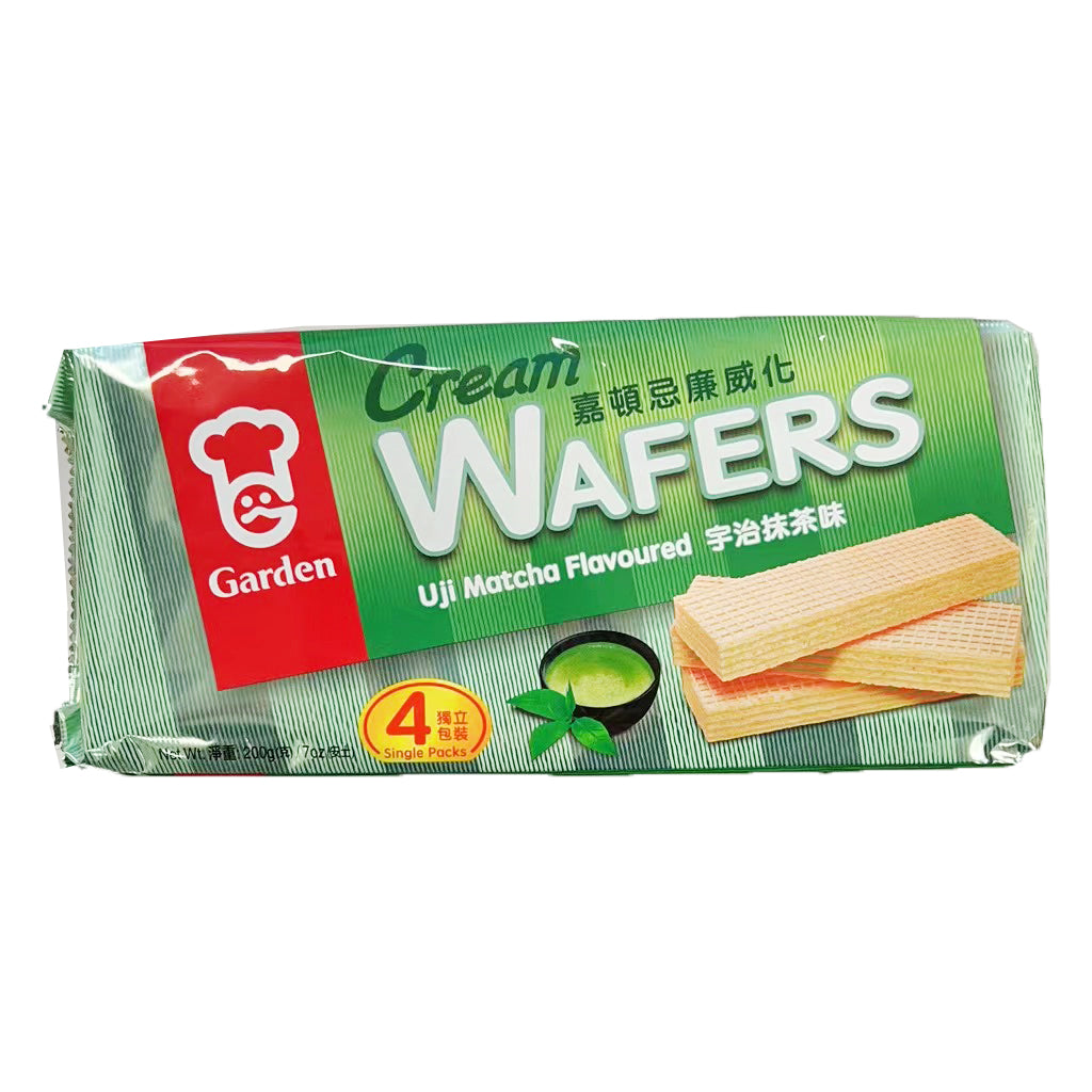 Garden Cream Wafers Uji Matcha Flavour 200g ~ 嘉頓宇治抹茶威化 200g
