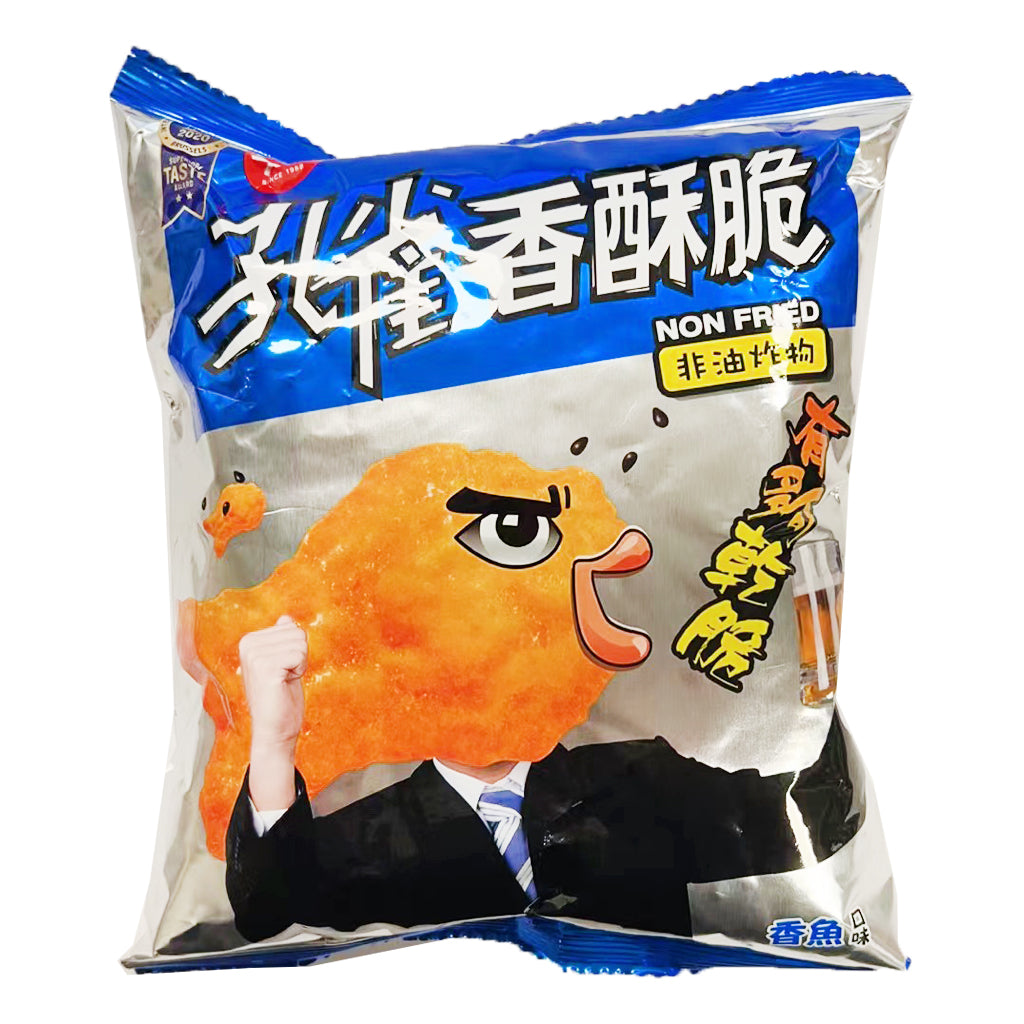 Kuai Kuai Peacock Cracker Fish 60g ~ 乖乖孔雀香酥脆香魚口味 60g