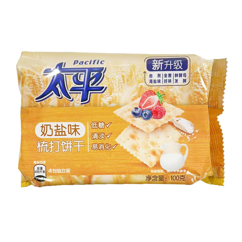 Pacific Cracker Salty Milk 100g ~ 太平梳打餅乾奶鹽味 100g
