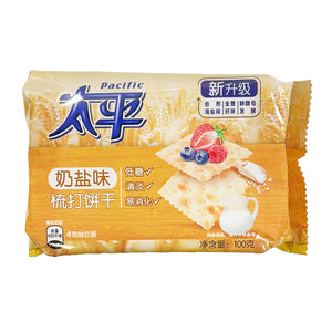 Pacific Cracker Salty Milk 100g ~ 太平梳打餅乾奶鹽味 100g