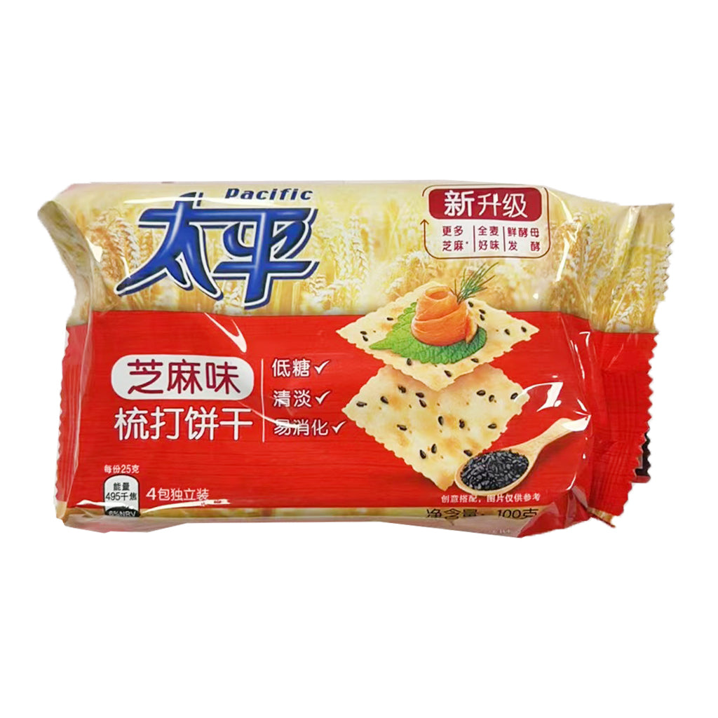 Pacific Cracker Sesame 100g ~ 太平梳打餅芝麻味 100g