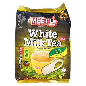 MEETU White Milk Tea 3 In 1 480g ~ 密友 三合一 香浓原味白咖啡 480g