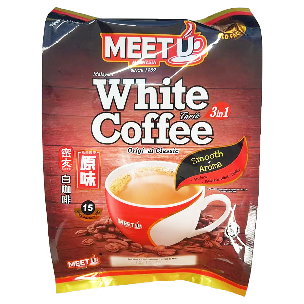 MEETU White Coffee 3 In 1 600g ~ 密友 三合一 原味白咖啡 600g