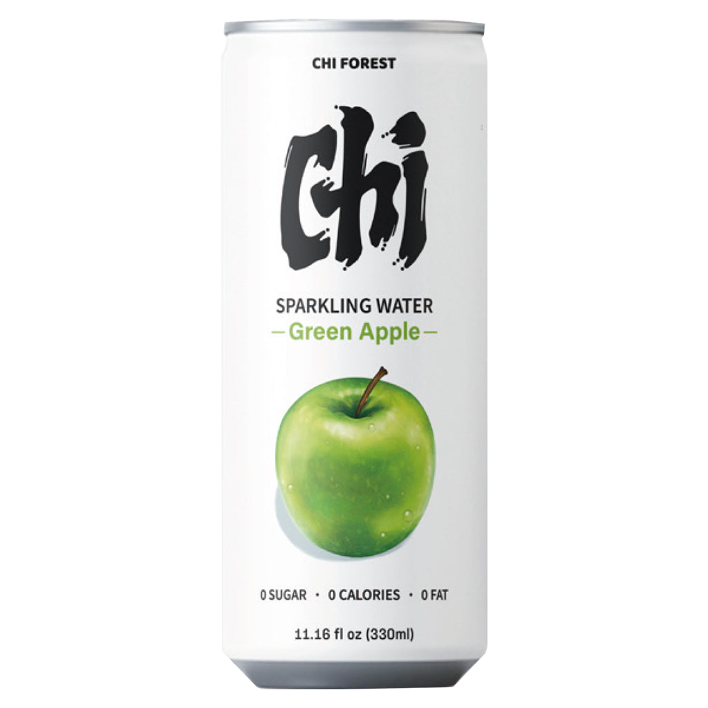 Chi Forest Sparkling Water Green Apple Flavour 330ml ~ 気 青苹果味苏打气泡水 330ml