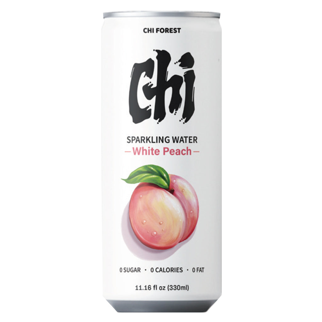 Chi Forest Sparkling Water White Peach Flavour 330ml