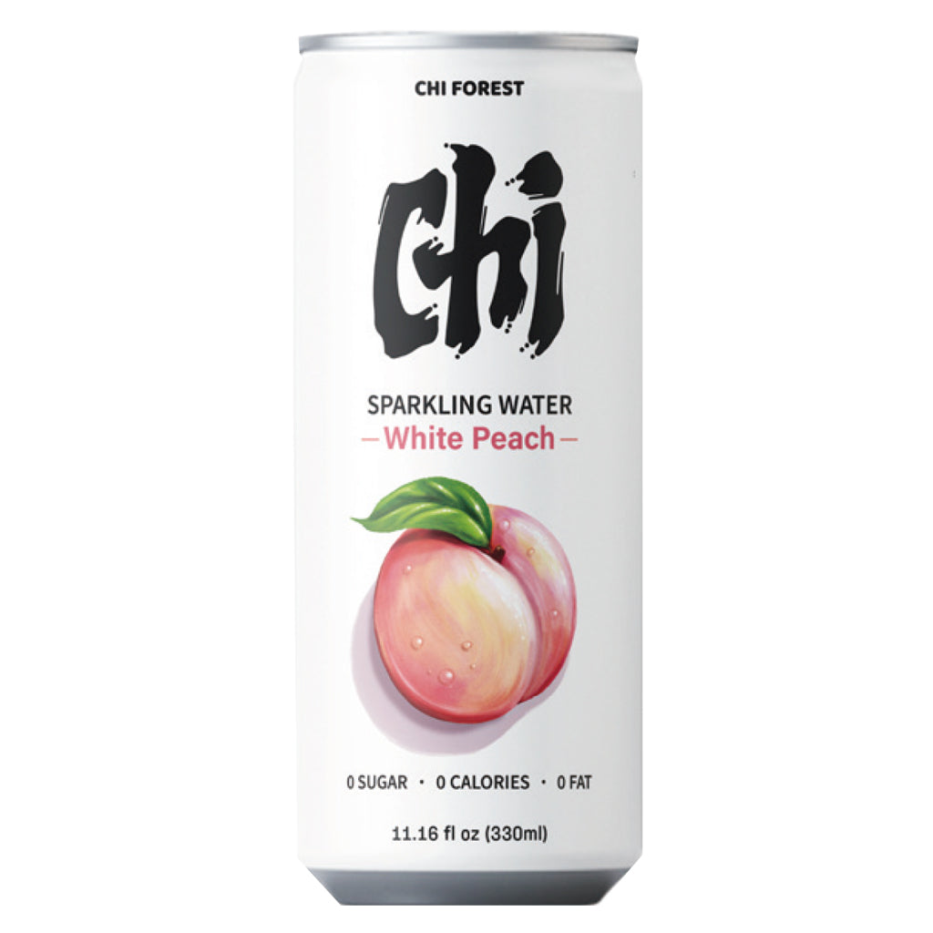 Chi Forest Sparkling Water White Peach Flavour 330ml ~ 気 白桃味苏打气泡水 330ml