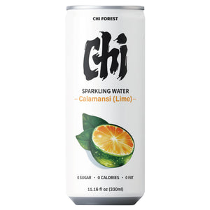Chi Forest Sparkling Water Calamansi Lime Flavour 330ml ~ 気 卡曼橘味苏打气泡水 330ml