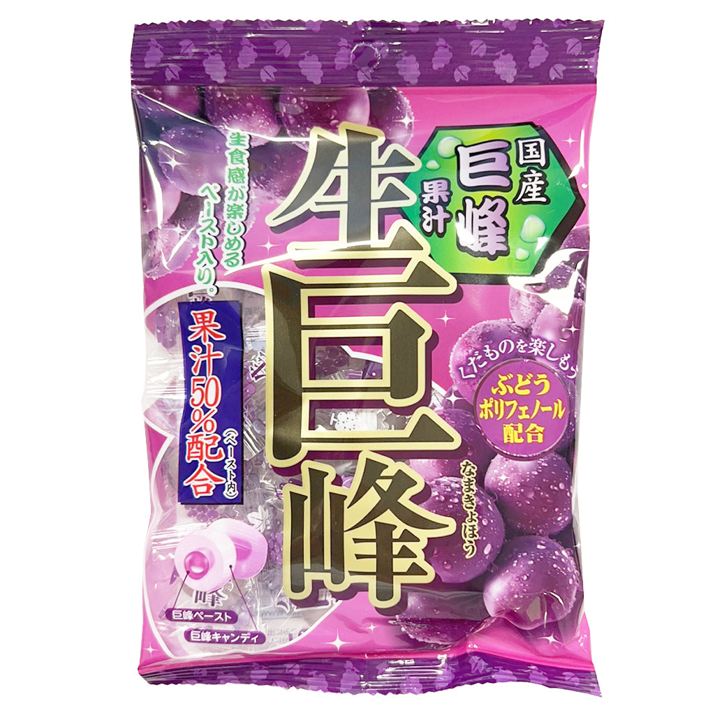 Ribon Fresh Grape Candy 100g ~ Ribon 日本生巨峰葡萄味夹心果糖 100g