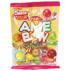 Ribon Ame Bow Lollipop Candy 120g ~ Ribon 日本水果味棒棒糖 120g