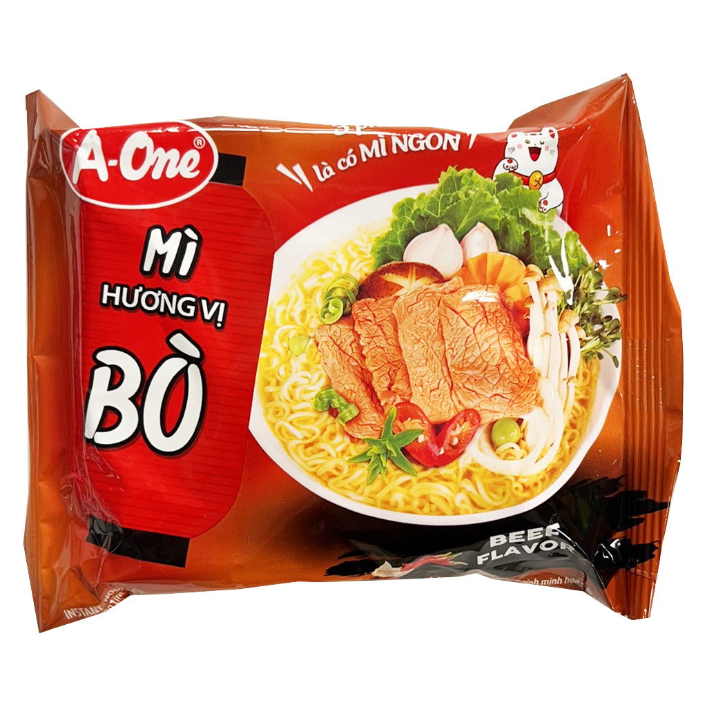 A One Instant Noodle Beef Flavour 85g ~ 味王  牛肉味即食面 85g