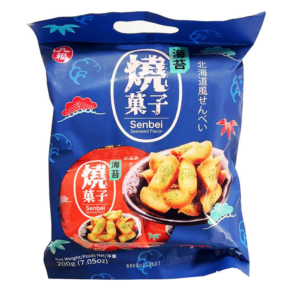 Nice Choice Senbei Seaweed Flavour 200g ~ 九福 烧菓子 海苔味 200g