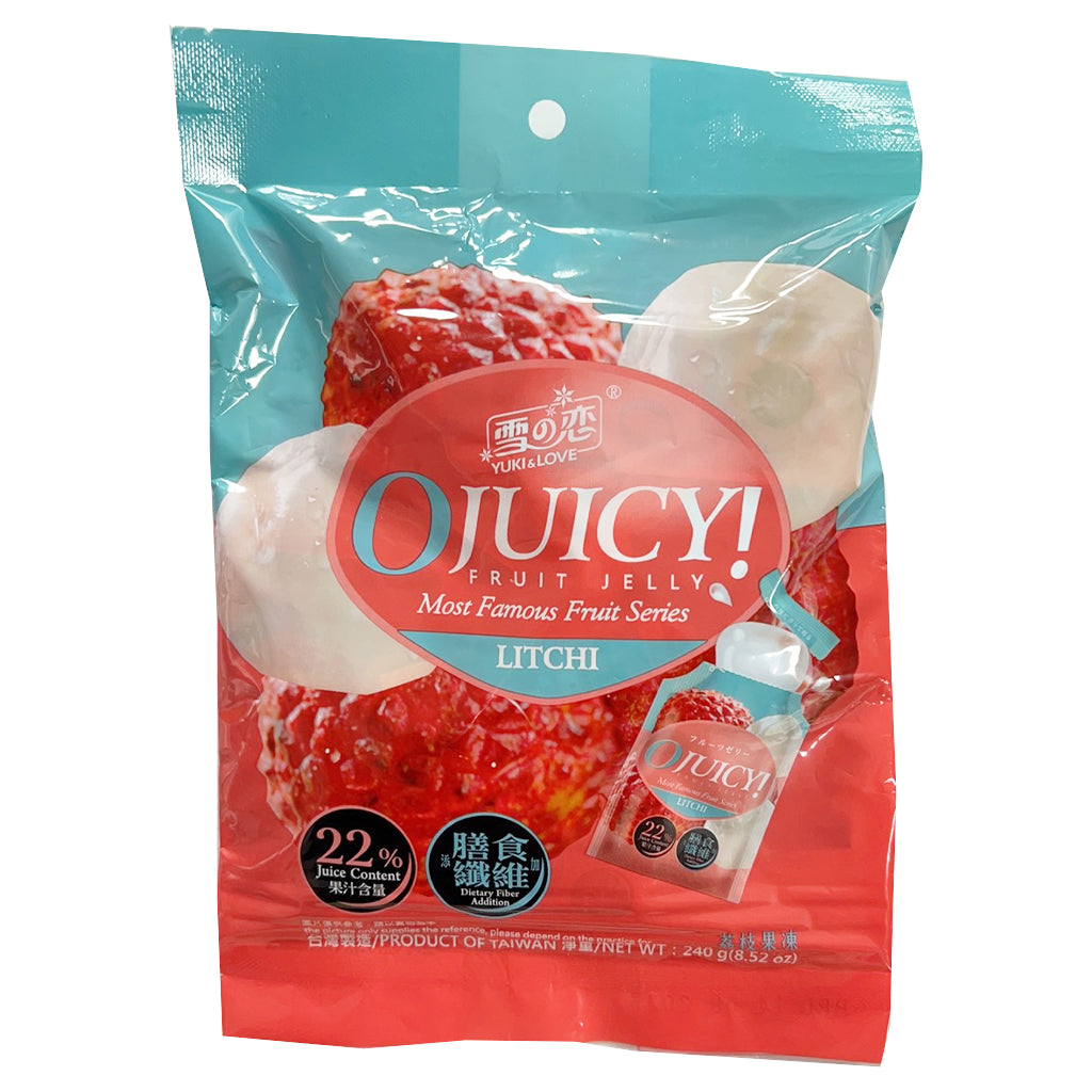 Yuki & Love O Juicy Fruit Jelly Litchi Flavour 240g ~ 雪の恋 荔枝