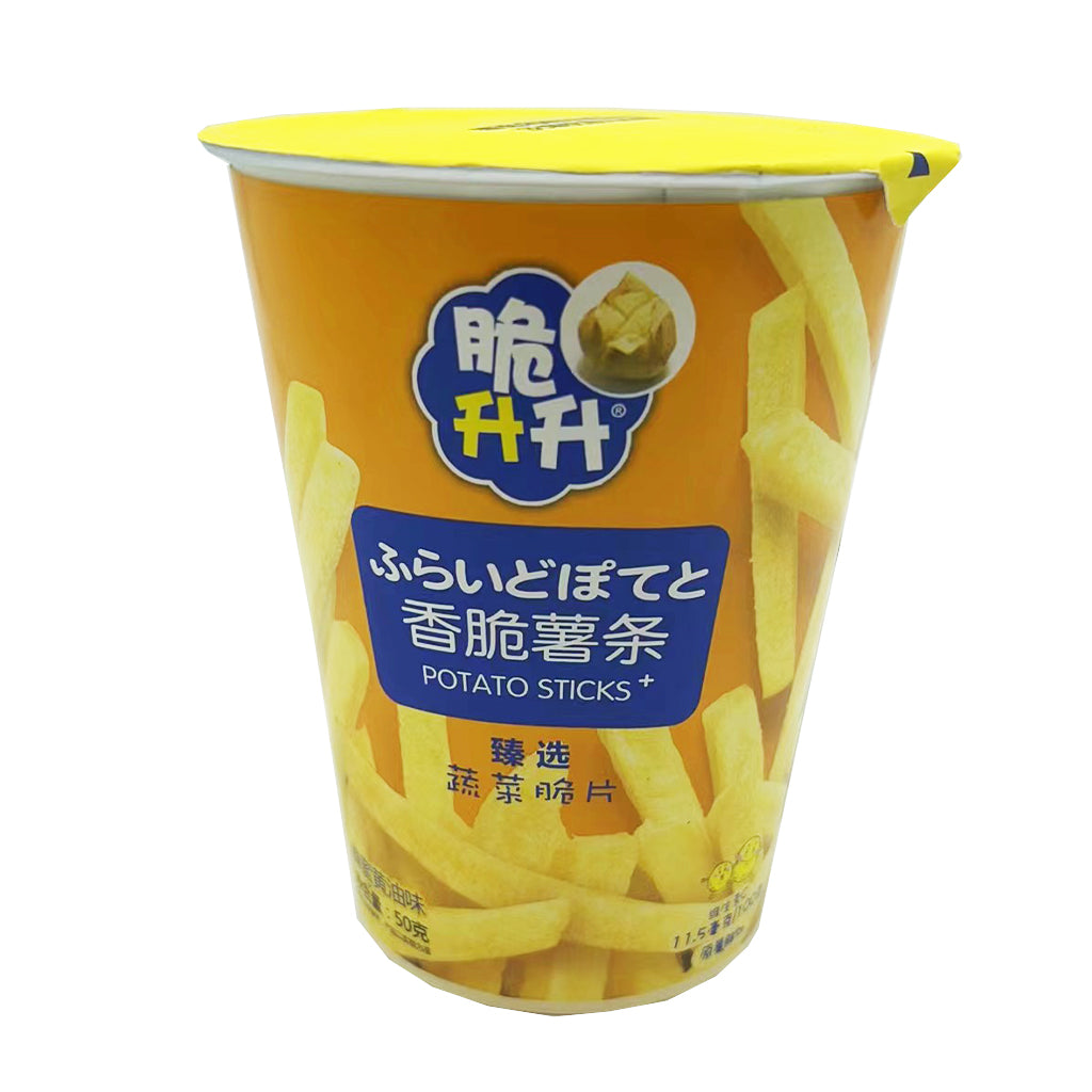 Cui Sheng Sheng Potato Sticks Cup Honey&Butter 50g ~ 脆升升 蜂蜜黃油味薯條 杯裝 50g