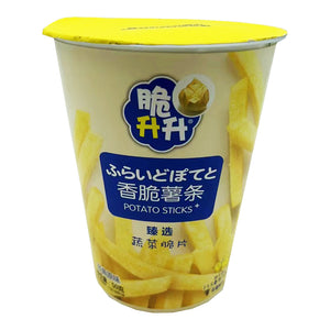 Cui Sheng Sheng Potato Sticks Cup Original flavor 50g ~ 脆升升 原味薯條 杯裝 50g