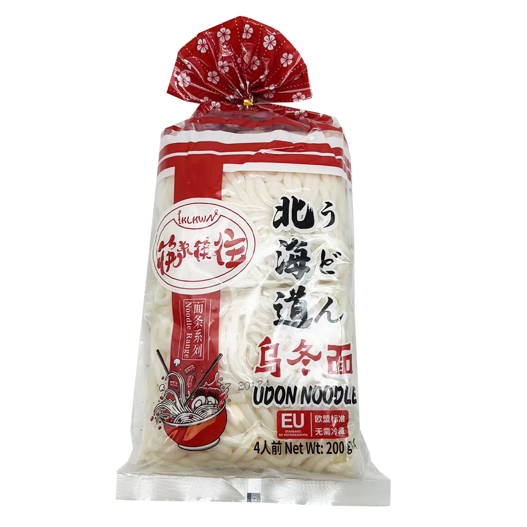 KLKW Brand Udon Noodles 4x200g ~ 筷來筷往 乌冬面四连包 4x200g