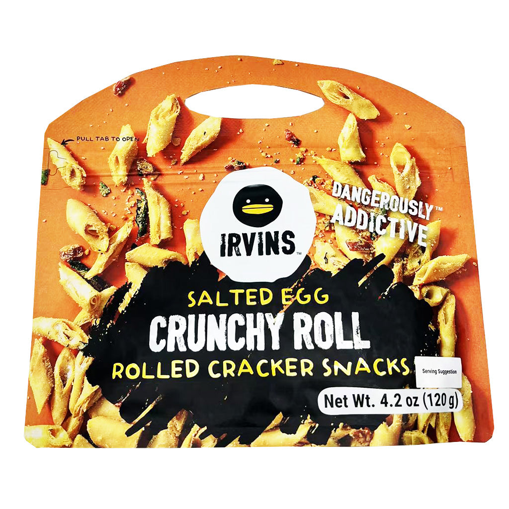 Irvins Salted Egg Crunchy Roll 120g ~ Irvins 咸蛋脆皮卷 120g