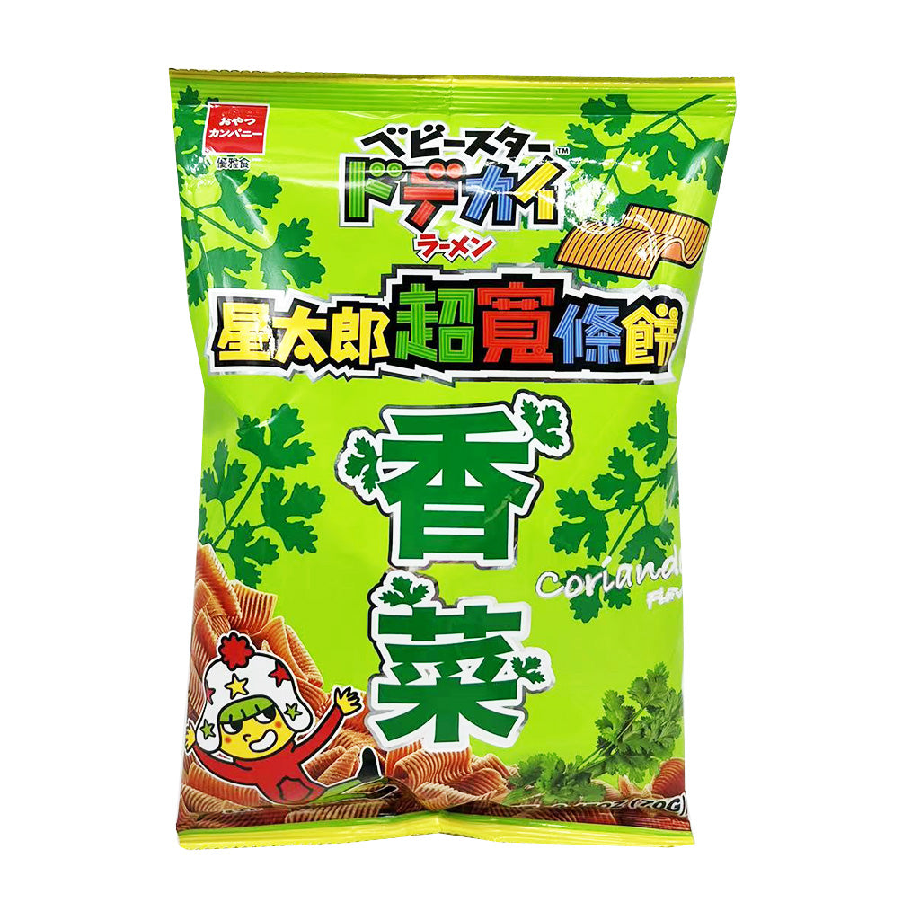 Baby Star Ramen Snack Coriander Flavour 70g ~ 童星点心面 香菜味 70g