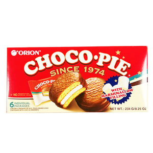 Orion Choco Pie with Marshmallow 6 Packs 234g ~ 好丽友棉花糖心巧克力派6个 234g
