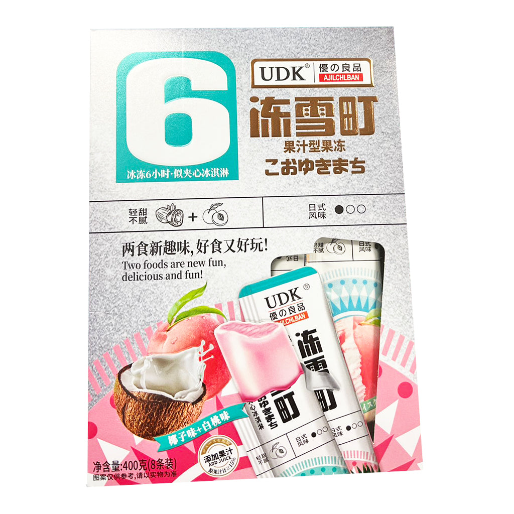 UDK Coconut and Peach Konjac Snack 400g ～ 优之良品 蒟蒻椰子冻 400g