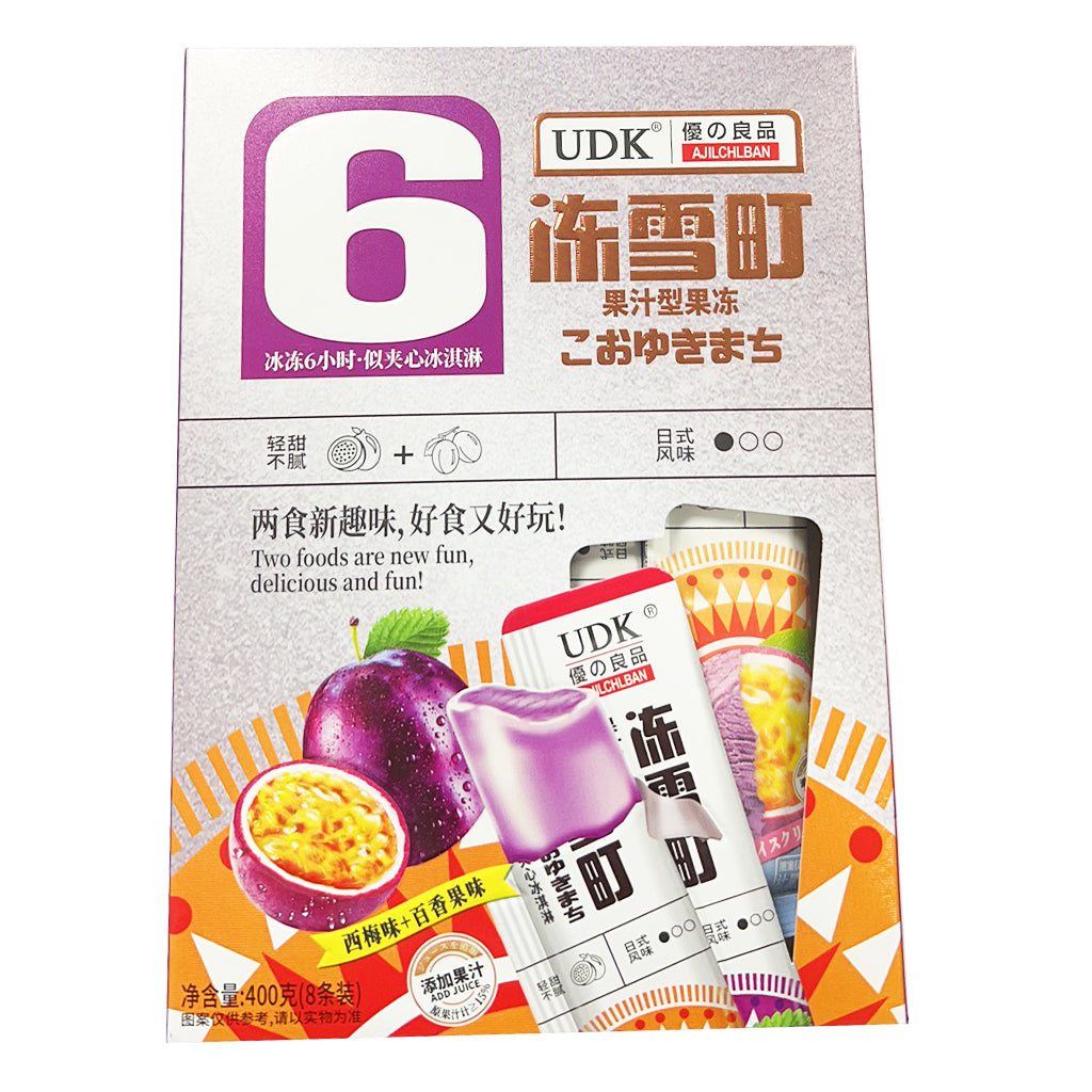 UDK Plum and Passion Fruit Konjac Snack 400g ～ 优之良品 蒟蒻梅子百香果冻 400g