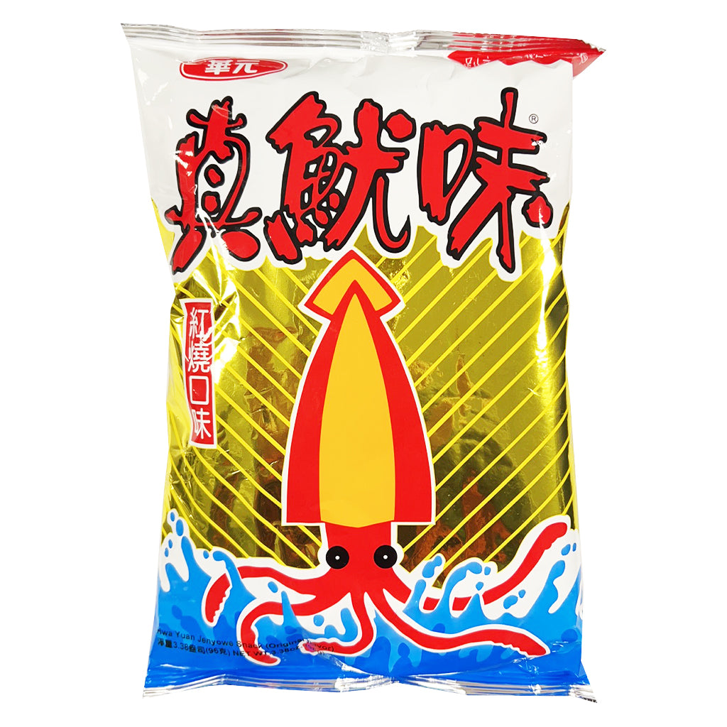 Hua Yuan Spicy Chips Braised Flavour 87g ~ 华元 真魷味 红烧口味 87g