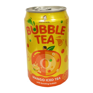 Madam Hong Mango Ice Tea Bursting Bubble 320ml ～洪大妈 芒果冰茶与爆珠 320ml