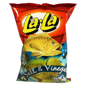 Lala Fish Crackers Salt & Vinegar Flavour 100g ~ Lala 鱼饼 酸甜味 100g