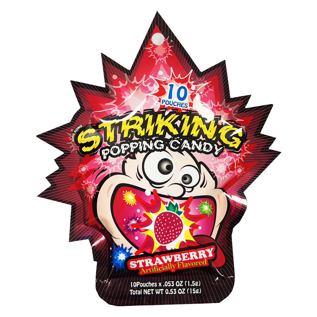 Striking Popping Candy Strawberry Flavor 15g ～ 索劲 爆炸糖 草莓味 15g