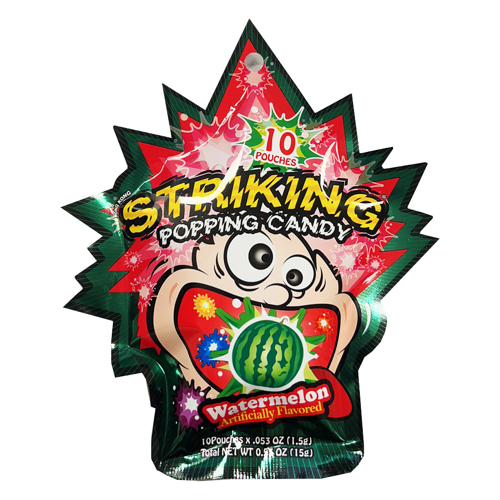 Striking Popping Candy Watermelon Flavor 15g ～ 索劲 爆炸糖 西瓜味 15g