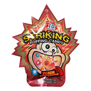 Striking Popping Candy Peach Flavour 15g ～ 索劲 爆炸糖 水蜜桃味 15g