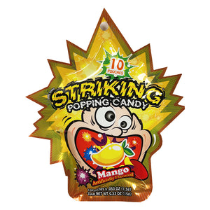 Striking Popping Candy Mango Flavour 15g ～ 索劲 爆炸糖 芒果味 15g