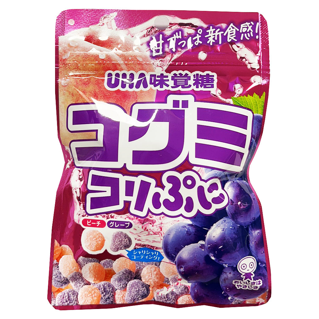UHA Kogumi Grape & Peach Flavour Soft Candy 70g ~ UHA 味觉糖 葡萄