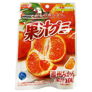 Meiji Kaju Chinese Orange Soft Candy 51g ～ Meiji 果汁软糖 橘子味 51g