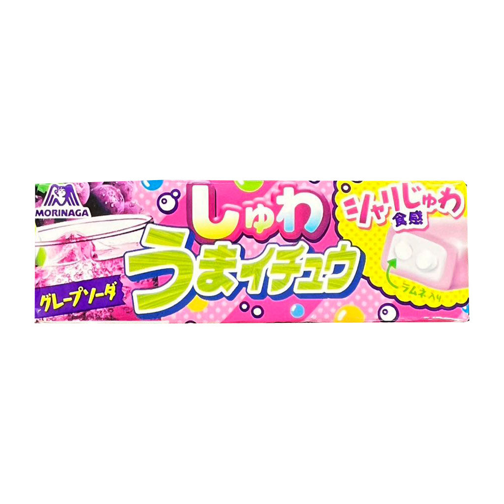 Morinaga Umai-Chew Grape Soda Soft Candy 33.6g