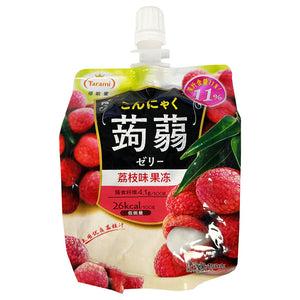 Tarami Lychee Konnyaku Jelly Pouch Drink 150g ~ Tarami 荔枝味蒟蒻啫喱飲品 150g