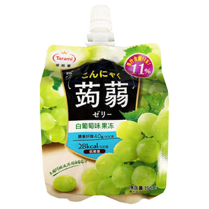 Tarami Muscat Konnyaku Jelly Pouch Drink 150g ~ Tarami 白葡萄味蒟蒻果凍飲品 150g