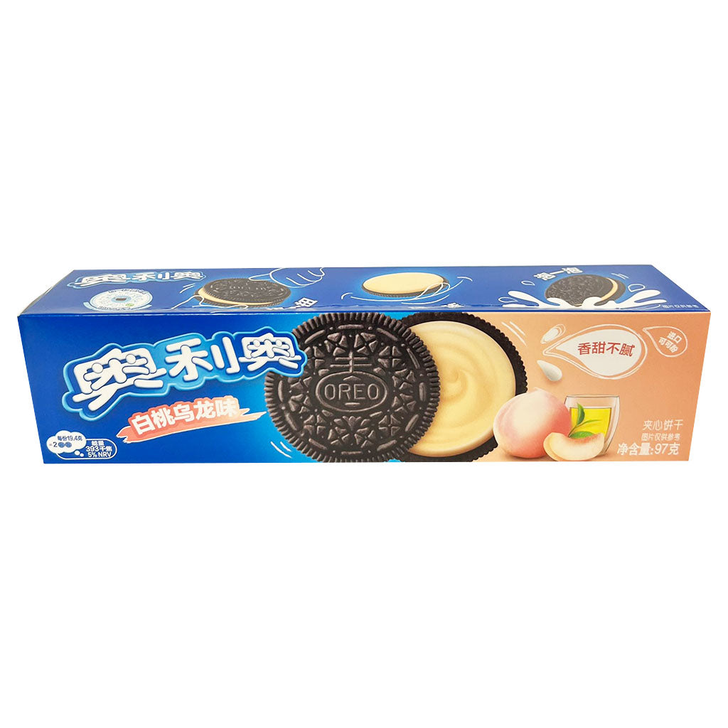 Oreo Biscuits Peach & Oolong Flavour 97g ~ 奥利奥夹心饼干 白桃乌龙味 97g