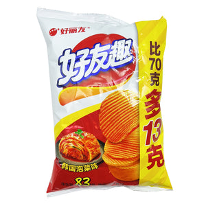 Orion Kimchi Potato Chips 70g ~ 好丽友 泡菜味薯片 70g