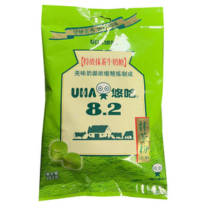 UHA Milk Candy Matcha Flavour 103g ~ UHA 悠哈 特浓抹茶牛奶糖 103g