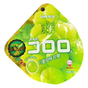 UHA Kororo Gummy Muscat Flavour 52g ~ UHA 悠哈 白葡萄味软糖 52g