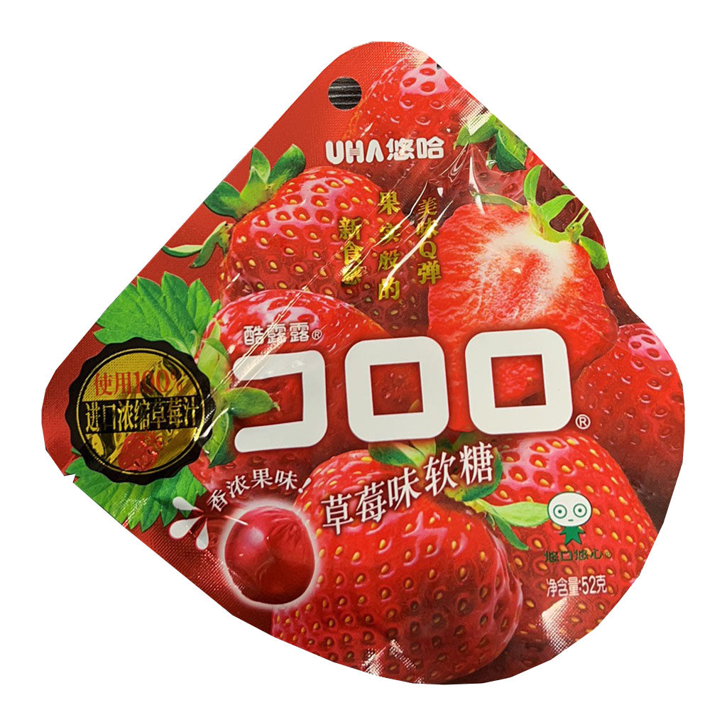UHA Kororo Gummy Strawberry Flavour 52g ~ UHA 悠哈 草莓味软糖 52g