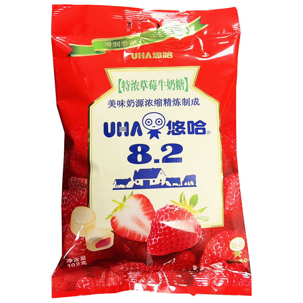 UHA Milk Candy Strawberry Flavour 102g ~ UHA 悠哈 特浓草莓 UHA Milk Candy Strawberry Flavour 102g ~ UHA 悠哈 特浓草莓