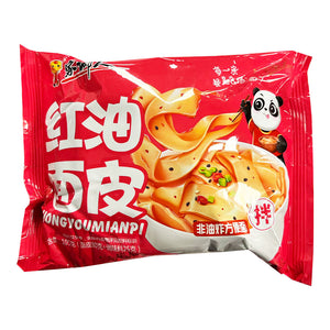 Jia Xiang Ren Red Oil Wide Noodle 105g ~ 家乡人 紅油面皮 105g