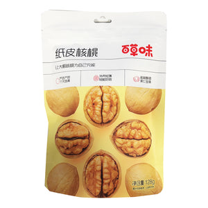 Bacaowei Brand Walnuts 128g ~ 百草味 纸皮核桃 128g