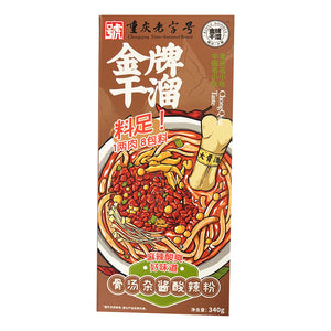 Kings Noodle JiaJiang Vermicelli 340g ～金牌干溜 骨汤杂酱酸辣粉 340g